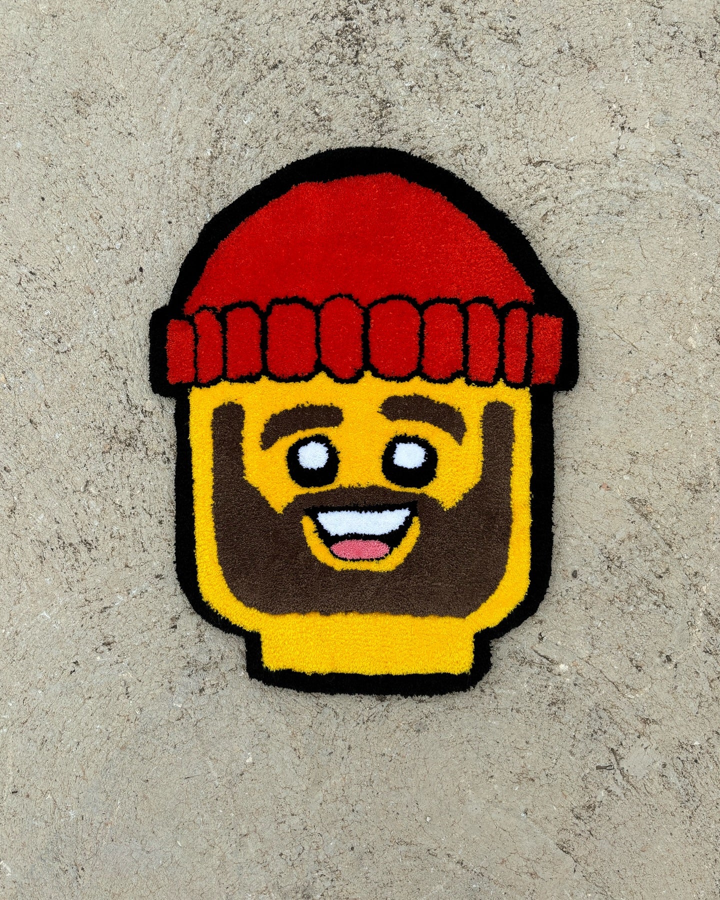 LEGO FACE - Handmade rug